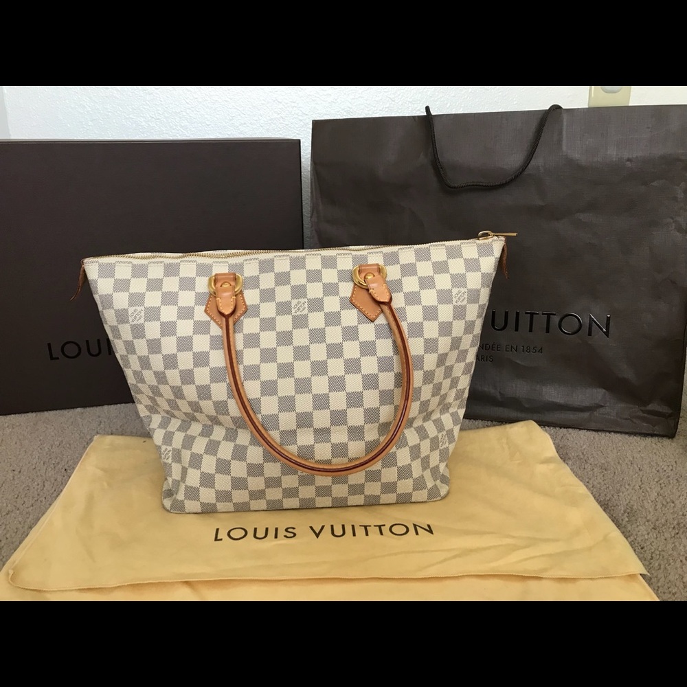 100% Authentic LV saleya Damier Azur  Bag&LVwallet
